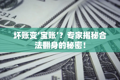 北京坏账变‘宝账’？专家揭秘合法翻身的秘密！